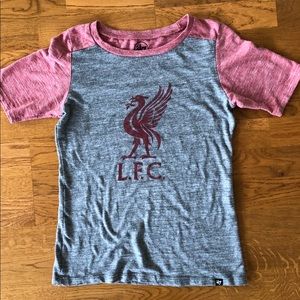 Soft 47 Brand Liverpool LFC Contrast Sleeve Tee